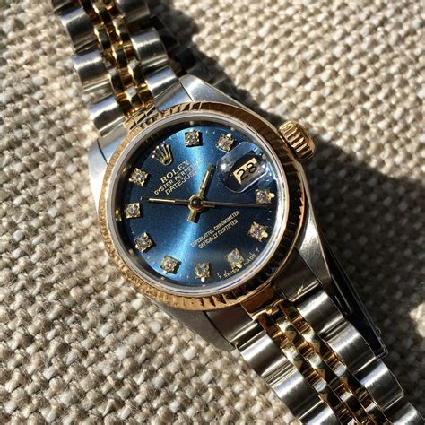 blue womens rolex|rolex navy blue.